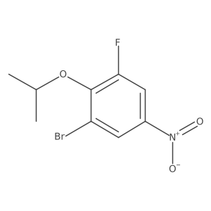 1-Bromo-3-fluoro-2-isopropoxy-5-nitro-benzene结构式