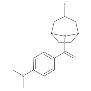 4-{3-fluoro-8-azabicyclo[3.2.1]octane-8-carbonyl}-N,N-dimethylaniline Structure