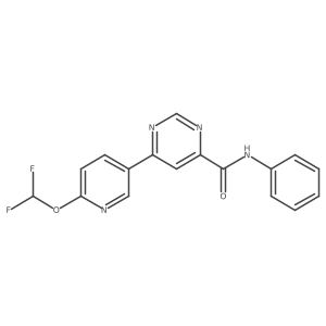 6-[6-(difluoromethoxy)pyridin-3-yl]-N-phenylpyrimidine-4-carboxamide Structure