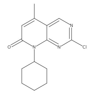 2-Chloro-8-cyclohexyl-5-methylpyrido[2,3-d]pyrimidin-7(8H)-one Structure