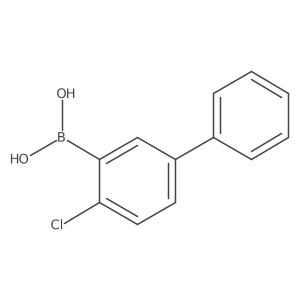 (2-Chloro-5-phenylphenyl)boronic acid Structure