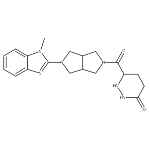 6-[2-(1-Methylbenzimidazol-2-yl)-1,3,3a,4,6,6a-hexahydropyrrolo[3,4-c]pyrrole-5-carbonyl]diazinan-3-one Structure