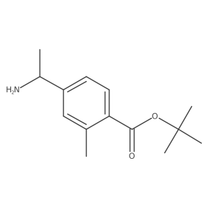 tert-butyl 4-[(1R)-1-aminoethyl]-2-methylbenzoate结构式