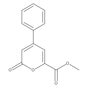 Methyl 2-oxo-4-phenyl-2H-pyran-6-carboxylate Structure