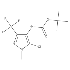 tert-butyl N-[5-chloro-1-methyl-3-(trifluoromethyl)-1H-pyrazol-4-yl]carbamate Structure