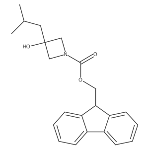 (9H-fluoren-9-yl)methyl 3-hydroxy-3-(2-methylpropyl)azetidine-1-carboxylate Structure