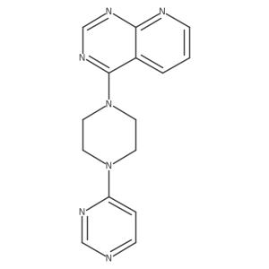 4-(4-{Pyrido[2,3-d]pyrimidin-4-yl}piperazin-1-yl)pyrimidine结构式