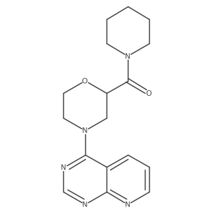 2-(Piperidine-1-carbonyl)-4-{pyrido[2,3-d]pyrimidin-4-yl}morpholine Structure