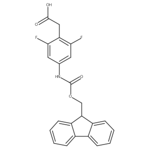 2-[4-({[(9H-fluoren-9-yl)methoxy]carbonyl}amino)-2,6-difluorophenyl]acetic acid Structure