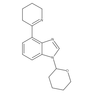 1-(Tetrahydro-2H-pyran-2-yl)-4-(3,4,5,6-tetrahydropyridin-2-yl)-1H-benzo[d]imidazole Structure
