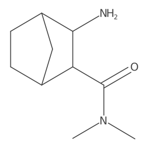 rac-(1R,2S,3R,4S)-3-amino-N,N-dimethylbicyclo[2.2.1]heptane-2-carboxamide结构式