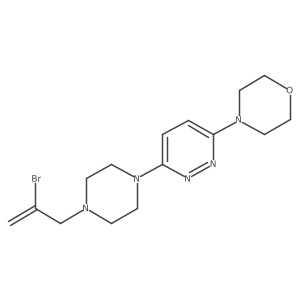 4-{6-[4-(2-Bromoprop-2-en-1-yl)piperazin-1-yl]pyridazin-3-yl}morpholine Structure