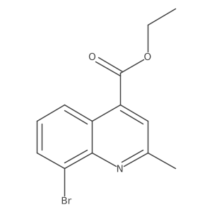 8-Bromo-2-methylquinoline-4-carboxylic Acid Ethyl Ester结构式