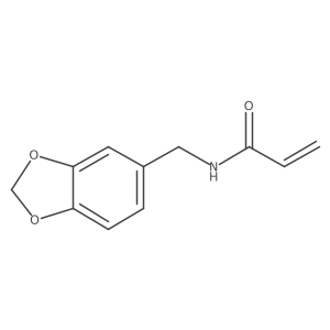N-Acryloyl-1,3-benzodioxole-5-methanamine结构式