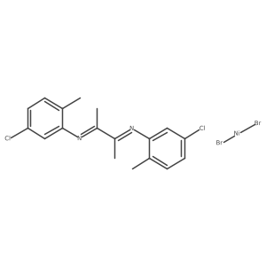 2,3-Bis[(N-5-chloro-2-methylphenyl)imino]butane-nickel(II)-dibromide结构式