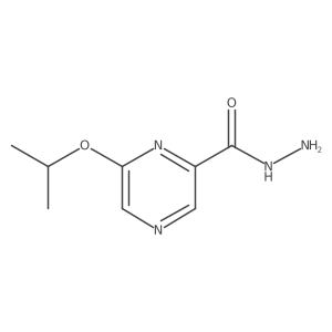 6-(1-Methylethoxy)-2-pyrazinecarboxylic acid hydrazide结构式