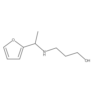 3-{[1-(Furan-2-yl)ethyl]amino}propan-1-ol结构式