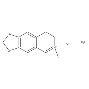 6-Methyl-7,8-dihydro-[1,3]dioxolo[4,5-g]isoquinolin-6-ium chloride hydrate Structure