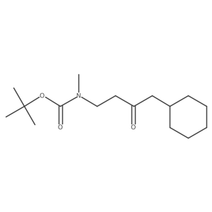 (4-Cyclohexyl-3-oxo-butyl)-methyl-carbamic acid tert-butyl ester Structure