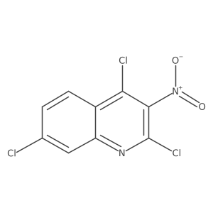 2,4,7-Trichloro-3-nitro-quinoline结构式
