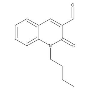 1-Butyl-1,2-dihydro-2-oxo-3-quinolinecarboxaldehyde Structure