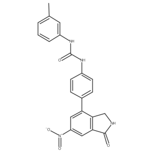 Urea,n-[4-(2,3-dihydro-6-nitro-1-oxo-1h-isoindol-4-yl)phenyl]-n'-(3-methylphenyl)-结构式