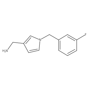 C-(1-(3-fluoro-benzyl)-1H-pyrrol-3-yl)-methylamine Structure