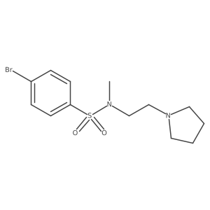 4-bromo-N-methyl-N-(2-pyrrolidin-1-yl-ethyl)-benzenesulfonamide Structure
