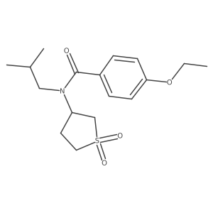 N-(1,1-dioxidotetrahydrothiophen-3-yl)-4-ethoxy-N-isobutylbenzamide结构式