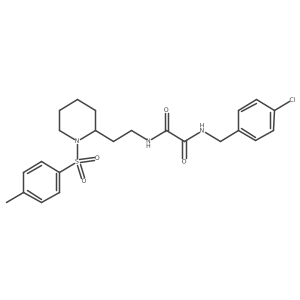 N1-(4-chlorobenzyl)-N2-(2-(1-tosylpiperidin-2-yl)ethyl)oxalamide Structure