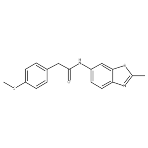 N-(2-methylbenzo[d]thiazol-6-yl)-2-(4-(methylthio)phenyl)acetamide Structure