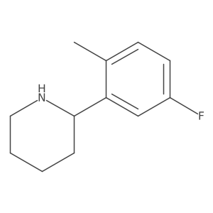 2-(5-Fluoro-2-methylphenyl)piperidine结构式