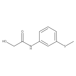 2-Hydroxy-N-[3-(methylthio)phenyl]acetamide结构式
