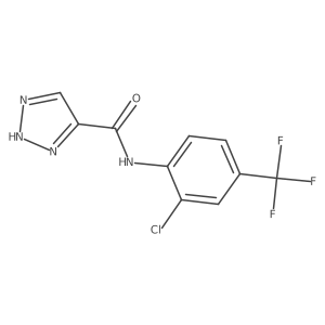 N-[2-chloro-4-(trifluoromethyl)phenyl]-1H-1,2,3-triazole-5-carboxamide结构式