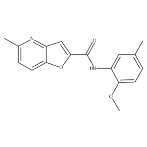 N-(2-methoxy-5-methylphenyl)-5-methylfuro[3,2-b]pyridine-2-carboxamide Structure