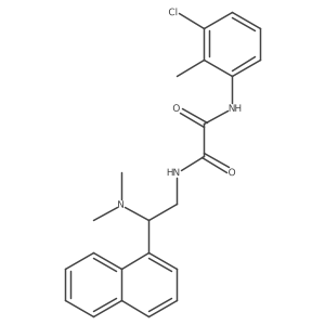 N1-(3-chloro-2-methylphenyl)-N2-(2-(dimethylamino)-2-(naphthalen-1-yl)ethyl)oxalamide Structure