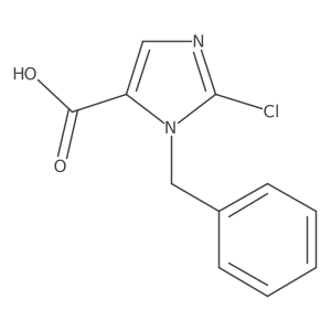 1-Benzyl-2-chloro-1H-imidazole-5-carboxylic acid结构式