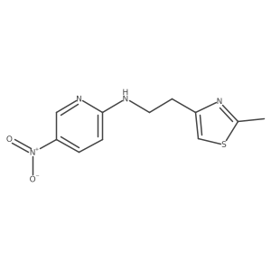 n-(2-(2-Methylthiazol-4-yl)ethyl)-5-nitropyridin-2-amine结构式