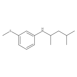 N-(4-Methylpentan-2-YL)-3-(methylsulfanyl)aniline Structure