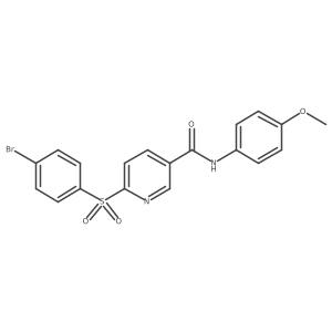 6-((4-bromophenyl)sulfonyl)-N-(4-methoxyphenyl)nicotinamide Structure