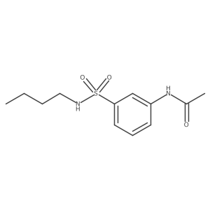 N-(3-(n-butylsulfamoyl)phenyl)acetamide Structure