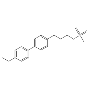 3-(4-(5-Ethylpyrimidin-2-yl)phenyl)propyl methanesulfonate结构式