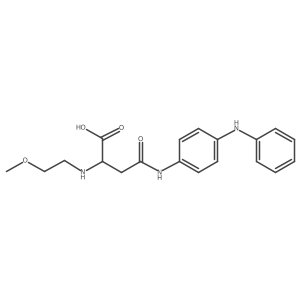 2-((2-Methoxyethyl)amino)-4-oxo-4-((4-(phenylamino)phenyl)amino)butanoic acid结构式