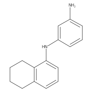 N1-(5,6,7,8-Tetrahydronaphthalen-1-yl)benzene-1,3-diamine结构式