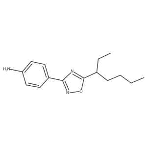 Benzenamine, 4-[5-(1-ethylpentyl)-1,2,4-oxadiazol-3-yl]-结构式