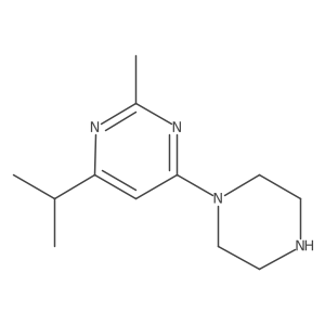 4-Isopropyl-2-methyl-6-(piperazin-1-yl)pyrimidine Structure