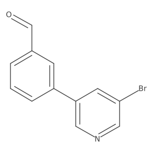 3-(5-Bromo-pyridin-3-yl)benzaldehyde Structure