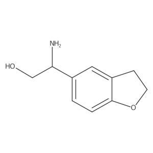 2-Amino-2-(2,3-dihydrobenzofuran-5-yl)ethan-1-ol Structure