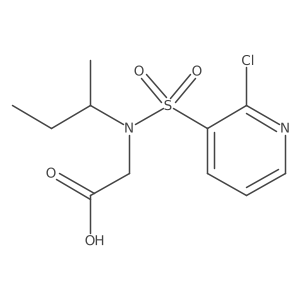 2-[N-(butan-2-yl)2-chloropyridine-3-sulfonamido]acetic acid结构式