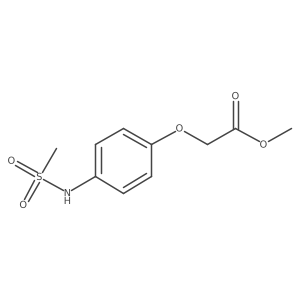 Methyl 2-(4-(methylsulfonamido)phenoxy)acetate结构式